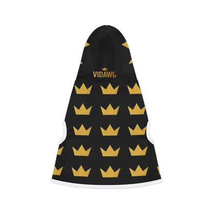 Royal Pet Hoodie with Crown Design, Dog Apparel, Cat Hoodie, Stylish Pet Clothing, Perfect for Pets, Gifts for Pet Lovers