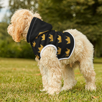 Royal Pet Hoodie with Crown Design, Dog Apparel, Cat Hoodie, Stylish Pet Clothing, Perfect for Pets, Gifts for Pet Lovers